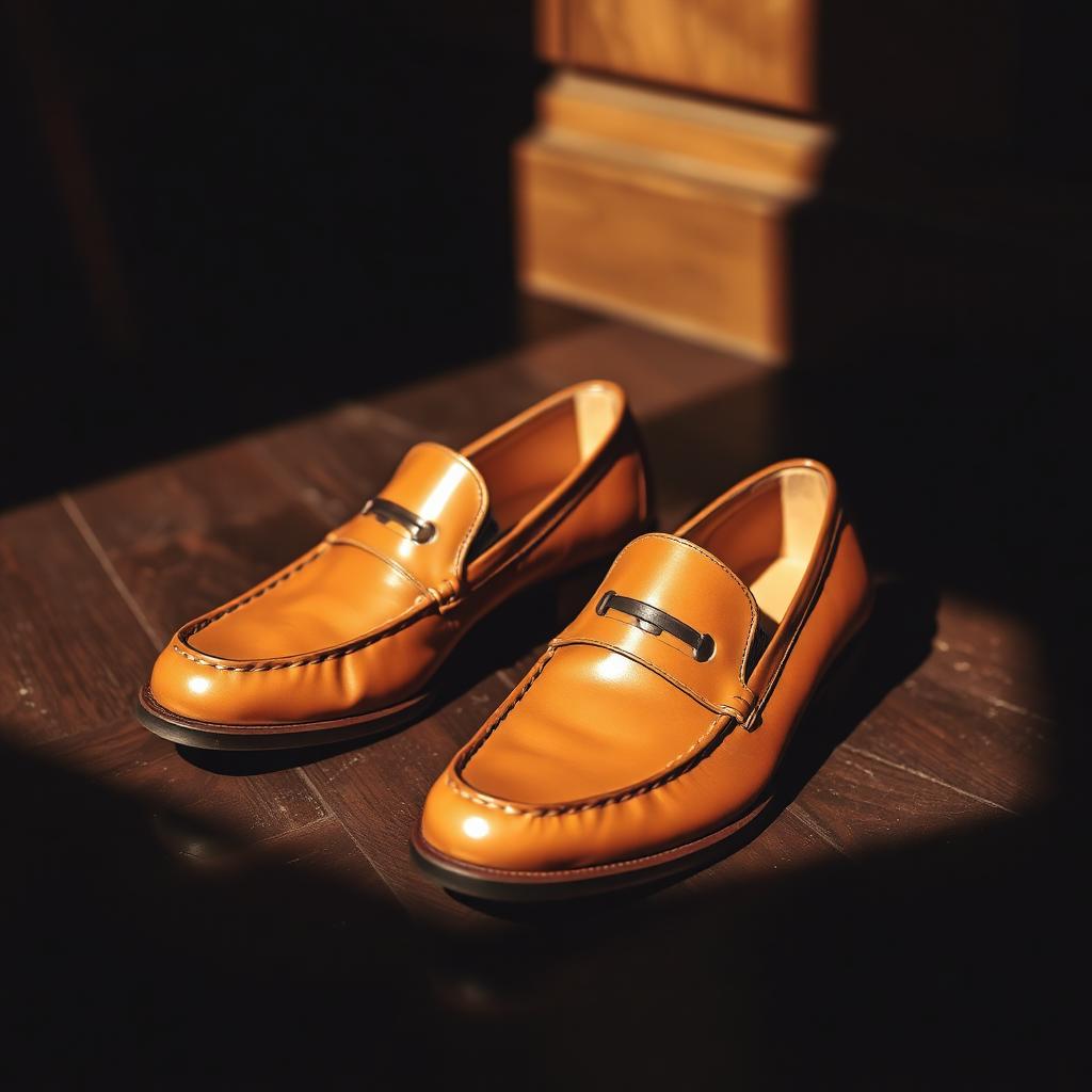 Tan Leather Loafers