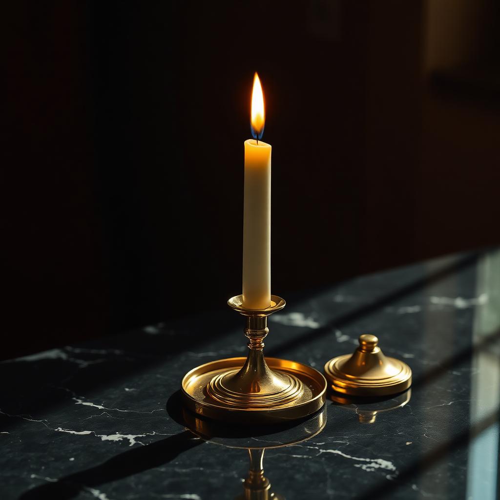 Brass Taper Candlestick