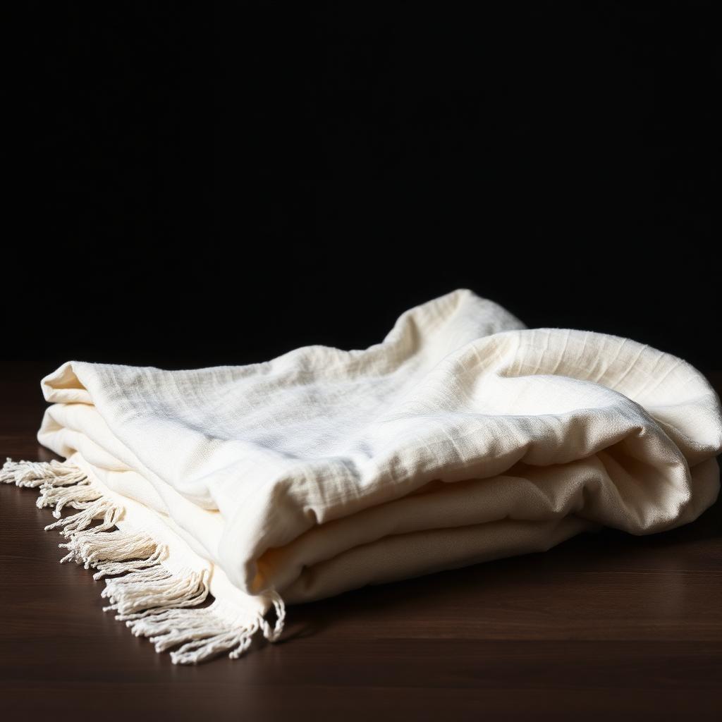 Ivory Linen Throw