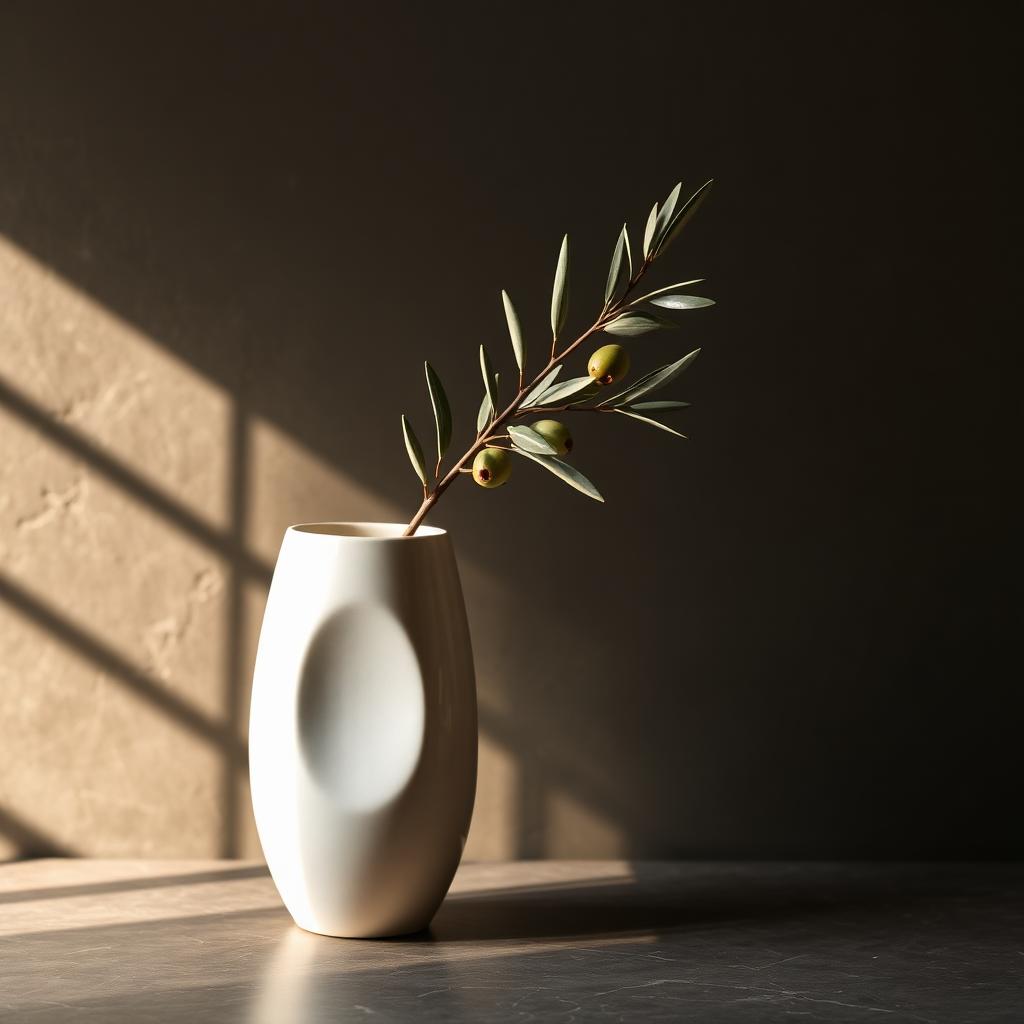 Sculpted Ceramic Vase